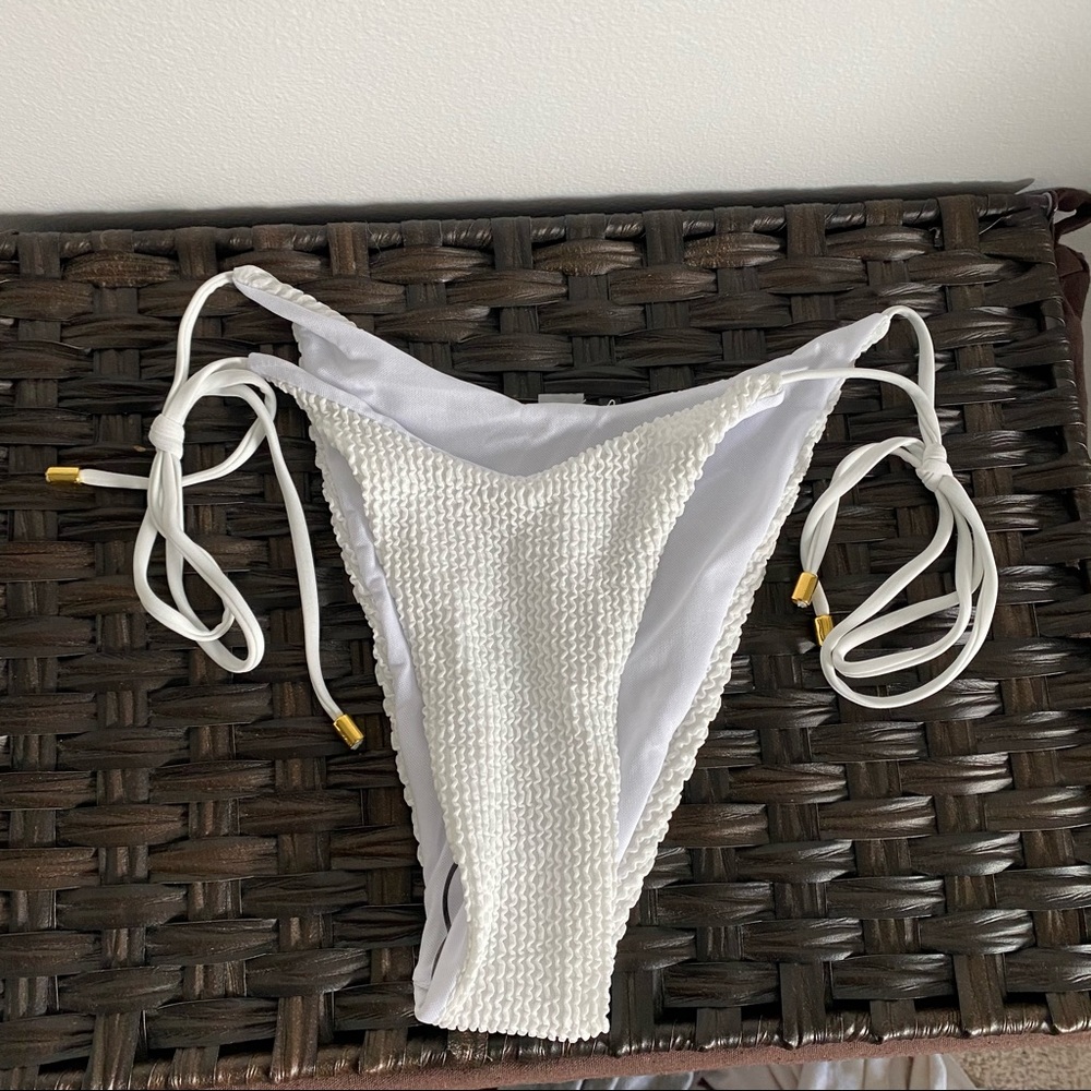 White Swimsuit Bottoms
